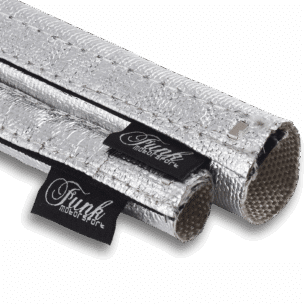 Funk Motorsport Silver Velcro Heat Sleeving